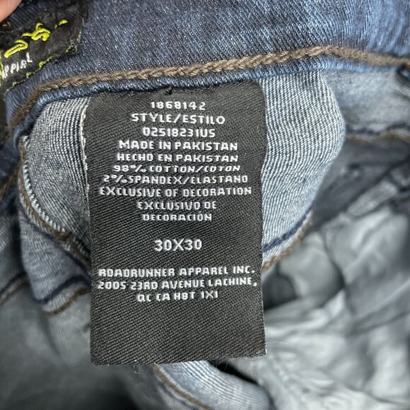 Urban Star Men's 30x30 Stretch Slim Fit Jeans Blue Denim  N0248 - Picture 10 of 12